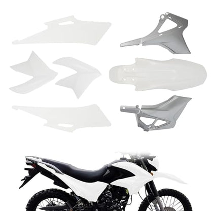 Plastics Fairing Fender Kit for Dirt Bike Hawk 250 - color: White