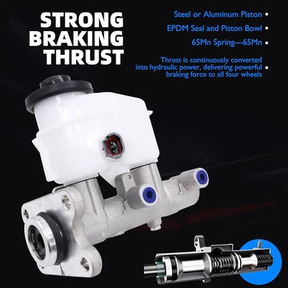 HiSport Brake Master Cylinder with Reservoir and Cap Replace 4720104030 - size: OE# 4720104030