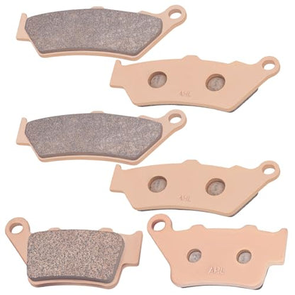 AHL Front & Rear Brake Pads Set for BMW F800GS F800 GS 2008-2011 (Sintered copper-based) - size: Sintered copper-based