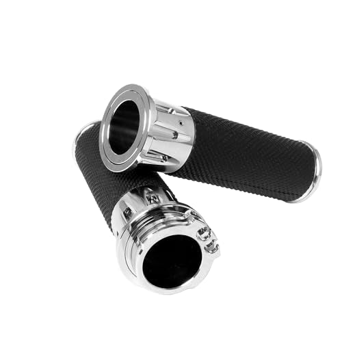 Motorcyle Handle Black CNC 1" 25mm Handlebar Hand Grips for Harley Sportster Touring Dyna Softail Custom Road King Street Glide (C)