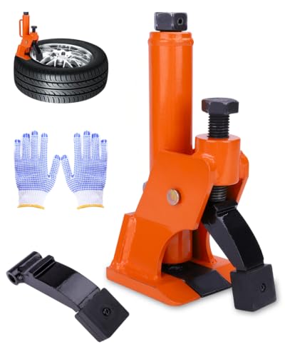 Manual Tire Bead Breaker Tool, Heavy Duty Tire Changer for 38–42 Inch Tires, Tire Bead Removal and Changing Tool for ATV, UTV, Tractor, Truck, Golf Cart with Gloves