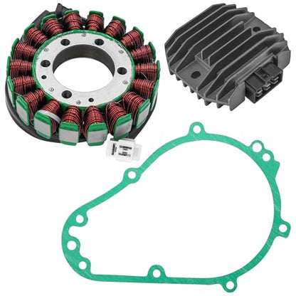 Caltric Stator & Regulator Rectifier W/Gasket Compatible with Kawasaki Zzr600 Zx600E 2002-2005