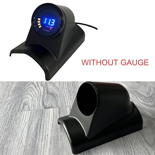 Universal Black 2" 52mm Single 1 Hole Pillar Gauge Pod Holder - size: Singe