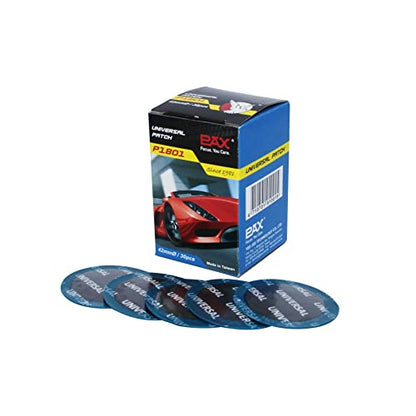 PAX 30 Pcs 42mm Round Universal Tire and Tube Patch Repair Kits, for Radial and Bias Tires Truck, Tractor, Agricultural Vehicles, Motorcycle, BMX, ATVs, River Floating, Inflatable Rubber - size: 42mm