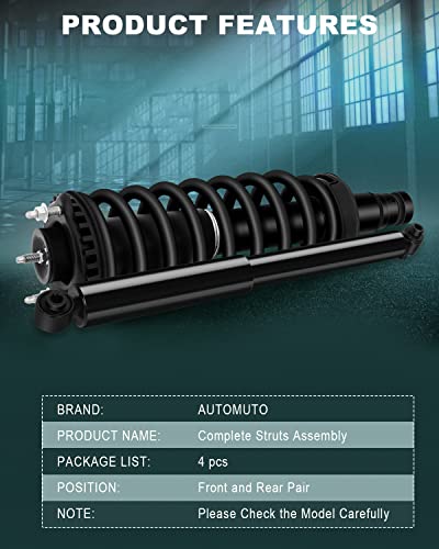 AUTOMUTO Complete Strut Spring Assembly for 2004-2007 for Buick Rainier