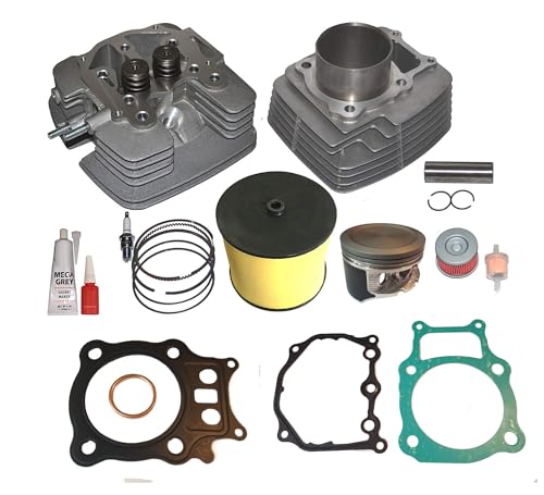 Replacement Fits Honda Rancher Trx350 TRX 350 Big Bore 355cc Cylinder Head Piston Kit 2000 2001 2002 2003 2004 2005 2006