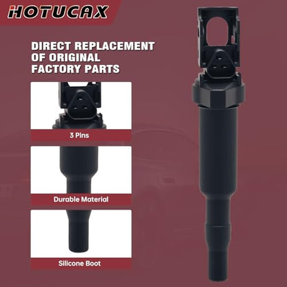 UF592 Ignition Coils & Double Iridium Spark Plug Set, 6 Pack - size: UF592 & Spark Plugs