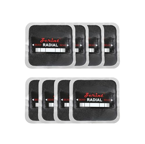 4" x 3 3/4" 1 ply 8 pcs Radial Repair Patch, Heavy Duty Tire Patches, Tire Puncture Repair Patch for Car Truck Bus Tractor Agricultural Vehicles (TP-R06) - size: 3.74" x 4.02" 8 pcs
