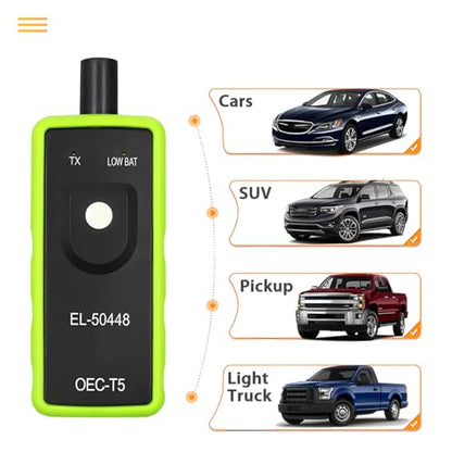 AICEL TPMS Relearn Tool EL-50448 for GM Tire Pressure Sensor, Green - color: Green