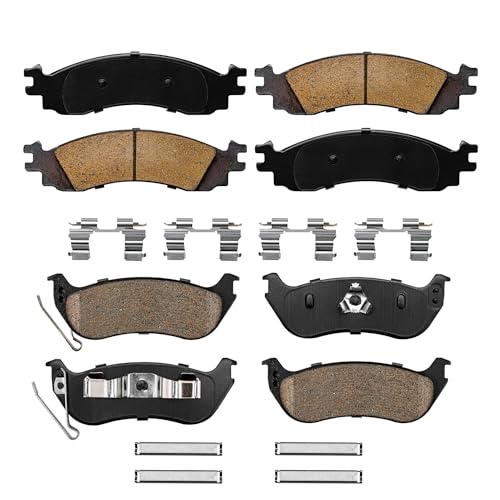 Detroit Axle - Brake Pads for 06-10 Ford Explorer 07-10 Explorer Sport Trac - size: 4P280014/Kit
