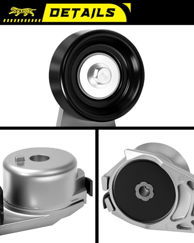 Oktiger Belt Tensioner Assembly with Pulley Fit for Ford Ranger 1992-2011 for:-Mazda B2300 1995-2009 2.3L,B2500 1998-2001 2.5L OE# 38155 - size: 38155