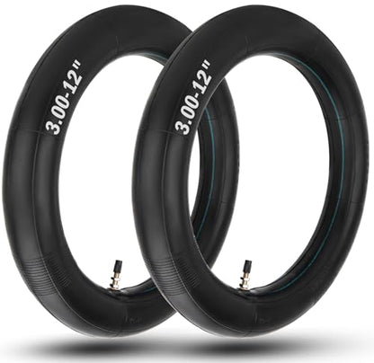 (2-Pack) 3.00-12 (80/100-12) Heavy Duty Dirt Bike Inner Tubes TR4 Valve - size: 3.00-12" (80/100-12")