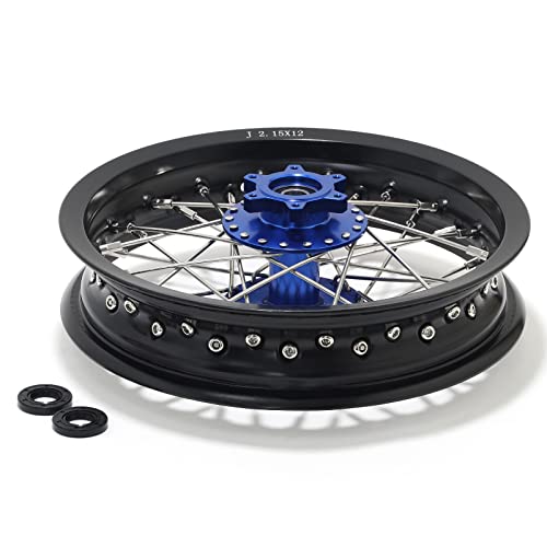 TOFR 12" x 2.15" Front Rear Wheels Rims Hubs for Talaria Sting Talaria XXX - color: Blue, size: 12" 12" Front Rear