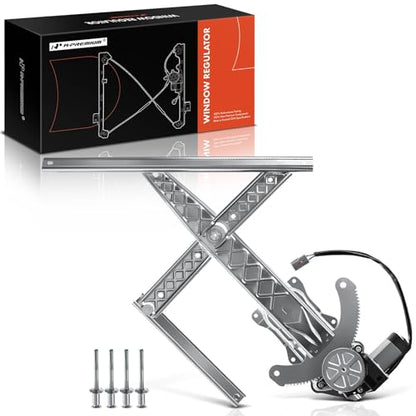 A-Premium Front Driver Side Power Window Regulator with Motor (2-Pin) - size: Front Driver Side