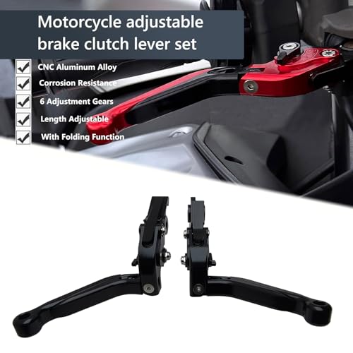 Brake Clutch Levers Replacement for R1250GS R1200GS 2019-2022 - color: Black