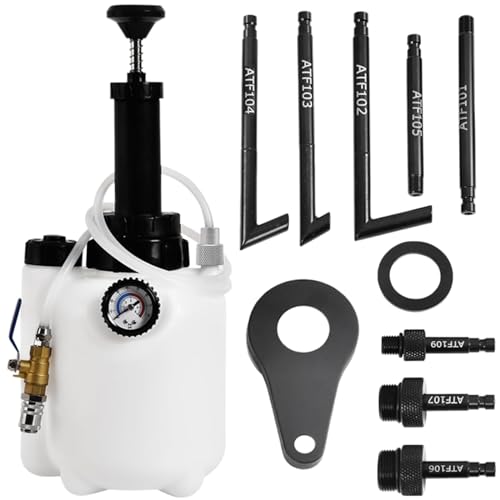 altivox 3L Transmission Fluid Pump Manual Oil Transfer Pump Fluid Transfer Pump Oil Filling Filler System Tool Extractor Tool Kit with Adapters