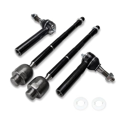 4Pcs Heavy-Duty Front Inner & Outer Tie Rod End Kit for 2007-2013 Chevy, GMC & Cadillac, Fits EV800084 ES800223, Premium Steering Parts for Restore Tight Steering & Eliminate Wobble - size: EV800084 ES800223 (4Pcs)