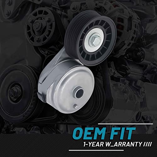IRONTEK 38103 Belt Tensioner Pulley Assembly fit for Cadillac Escalade 2000, for Chevrolet Silverado 1500/S10/C1500/K1500, for GMC C1500/K1500/K2500, for Oldsmobile Bravada #12580296 - size: 12456152