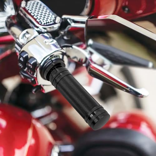 1 Inch Cable Throttle Handlebar Grips Motorcycle Hand Grips - color: #1 Black