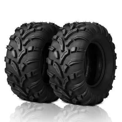 TUFFIOM Set of 2 ATV UTV Tires, 24x10-11, 6PR All-Terrain Mud Tires with Directional Tread, Drainage, Strong Srip and Snow-breaking for Rainy/Snowy Areas, Tubeless Trail Tire - size: 24x10.00-11 (2 pack)