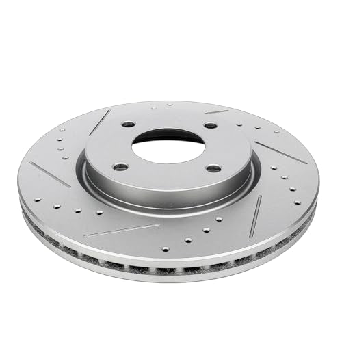 SCITOO Front Brake Kits Drill & Slotted Brakes Rotor Brakes Pads:D815;31463 - size: Front 31463-Slotted + D815 [2+4PCS]