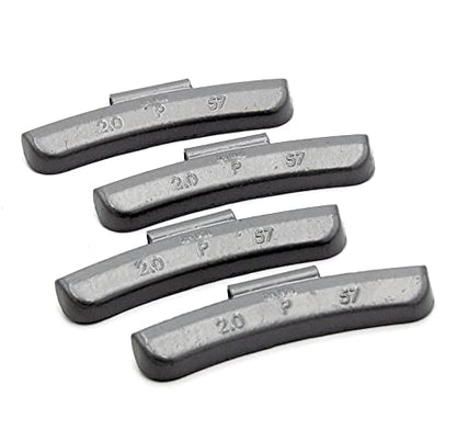P Series Hammer on ZINC Wheel Weights Coated (2.0oz) Box of 25pcs - size: 2.0oz