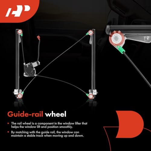 A-Premium Front Passenger Side Power Window Regulator with Motor (2-Pin) - style: Front Passenger(RH)