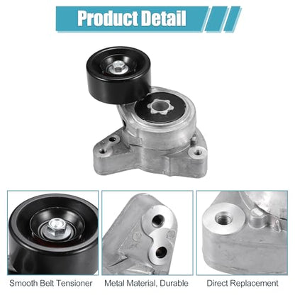 uxcell Drive Belt Tensioner Pulley Assembly for Honda Accord 2003-2007 for Honda Civic CR-V for Acura TSX CSX RDX ILX AC Serpentine Belt Tension No.31170RAAA01/31170PNA023