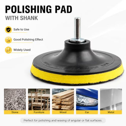 2 Pack 5 Inch Hook and Loop Backing Pad with M14 Thread,Rotary Buffing Pad Sanding Holder Angle Grinder Polishing Backer Plate for Wood,Metal,Automotive,Orbital Sander,Polisher