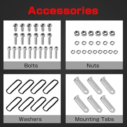 BHB 6AN Billet Fuel Rail Kit Compatible With LS LS1 LS2 LS3 LS6 Stock Intake Manifold 6AN with Hardware