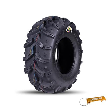 Deestone 26x10.00-12 D932 Swamp Witch Tire – 52F 26x10x12 – 6 Ply T/L – ATV Off-Road Traction Tire/Keychain Package - size: 26x10.00-12