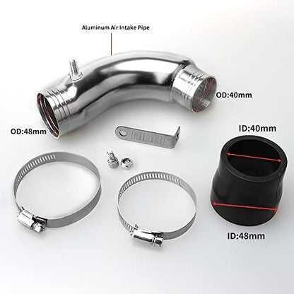 NIBBI 1.6" Air Intake Manifold Kit 48mm Filter for GY6 125cc 150cc 200cc 232cc ATV Go Kar