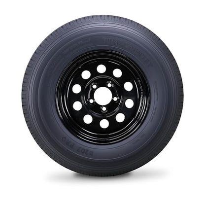Free Country Trailer Tire Wheel ST215/75R14 8PR D 108N 5X4.5" Black Mod Rim - size: ST215/75R14 /5x4.5