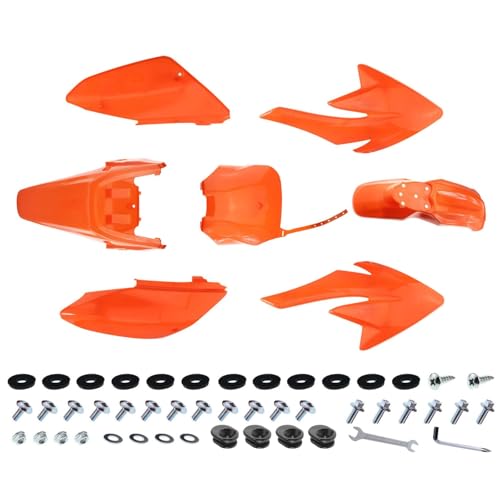 PRO BAT 7 PCs Plastic Fender Fairing Kit - color: Orange CRF70 Plastic Fender Kit