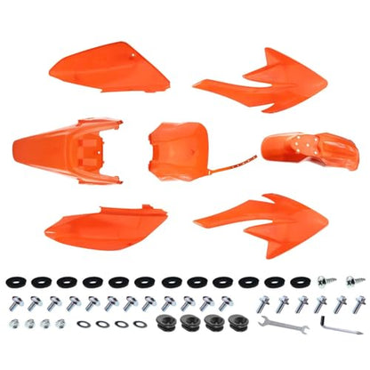 PRO BAT 7 PCs Plastic Fender Fairing Kit - color: Orange CRF70 Plastic Fender Kit