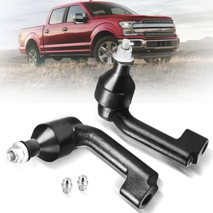 2pc ES800515 ES800514 Front Outer Tie Rod End Compatible with 2007-2021 Lincoln Navigator, 2007-2021 Expedition 2009-2020 F150 - size: ES800515 ES800514