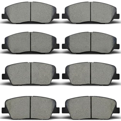 8Pcs Brake Pads Fit for Hyundai Entourage/Santa Fe,for Kia Borrego/Sedona - style: D1202 & D1284