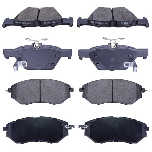 FRONT & REAR Ceramic Brake Pad Replacement For Subaru Outback 2015-2018, 2016/2017/2018 3.6R, 1078+D1808 - style: D1078V+D1808V