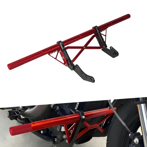 Engine Guard Crash Bar for Harley Softail 18-25 Red - color: Red