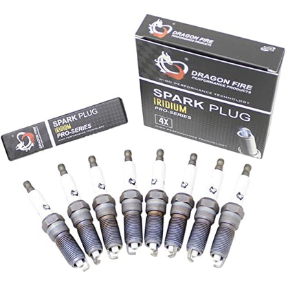 DRAGON FIRE PERFORMANCE Power Pack Set ROUND Ignition Coils Iridium Spark Plugs 8.5mm Plug Wires Compatible With GEN V LT1 LT 2014-2021 Camaro Silverado Corvette Sierra Yukon CTS Oem Fit Kit-1303