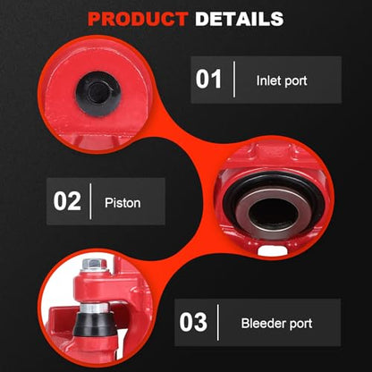 cciyu Rear Left Disc Brake Caliper Assembly With Bracket 18-B4726 - size: Rear Left[18-B4726]