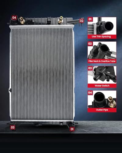 KAX CU13197 Radiator Compatible with 2016 Cruze Limited, 2011-2015 Cruze - size: 2011-2013 Cruze, 2014 Cruze 1.4/1.8L