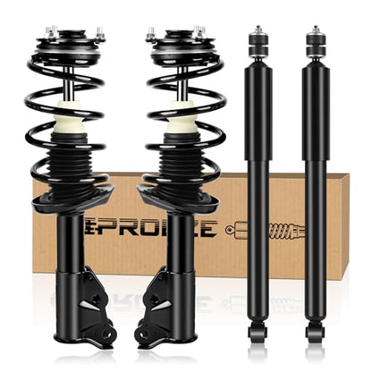 PROEZE Front and Rear Strut Shock Assembly for 2006-2011 Civic - size: 2006-2011 Honda Civic-Front&Rear