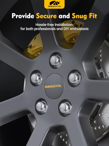 MIKKUPPA 1/2-20 Lug Nuts, Chrome 20PCS Triple Layered Finish Closed End Nut - color: Chrome, size: M12x1.25