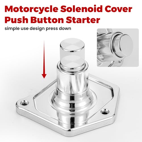 Motorcycle Chrome Starter Push Button 1.2/1.4 k/watt - color: Chrome