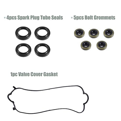 X AUTOHAUX Valve Cover Gasket Set for Honda Accord 2.3L L4 1998-2002 for Honda Odyssey 2.2L L4 1998-1998 for Acura CL 2.3L L4 1998-1999