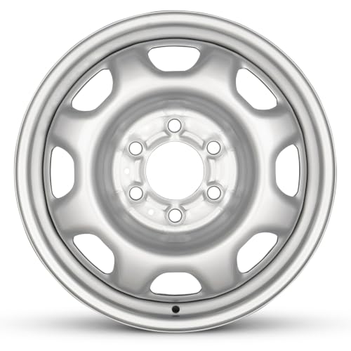 17 x 7.5 in Steel Wheel Rim 6 Lug 135mm 44mm Offset 87mm CB| Powder-Coated Silver finish Fits Ford Expedition 2010-2020, 2022 | New OEM Take Off | AL3Z1015B - size: 17x7.5 inch Wheel Silver