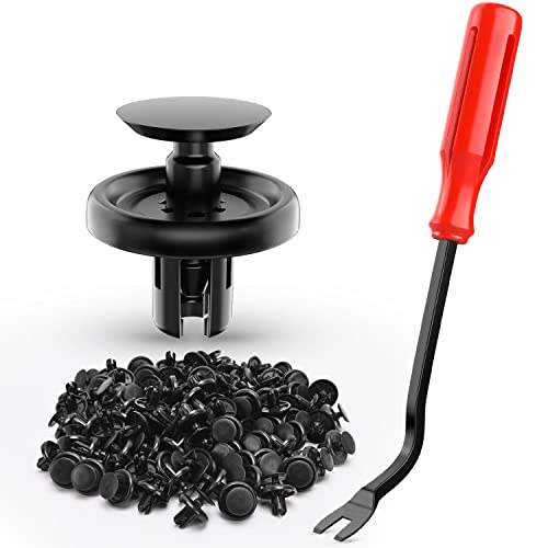 Nilight 100pcs Engine Under Cover Push-Type Retainer Replaces Lexus & Toyota 90467-07201 Quality Nylon Push Rivets with Bonus Fastener Remover - color: For Toyota Lexus