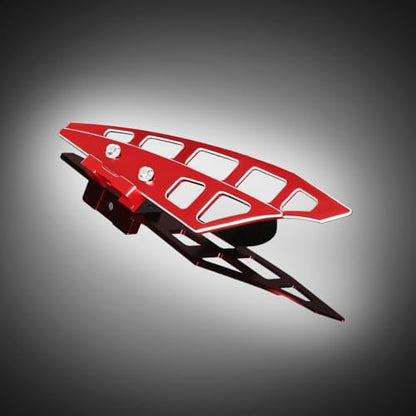 KLR650 Rear Chain Guard Cover Protector Motorcycle Lower Chain Cover Aluminum Compatible with KLR 650 2008-2018 (Red) - color: 132 red
