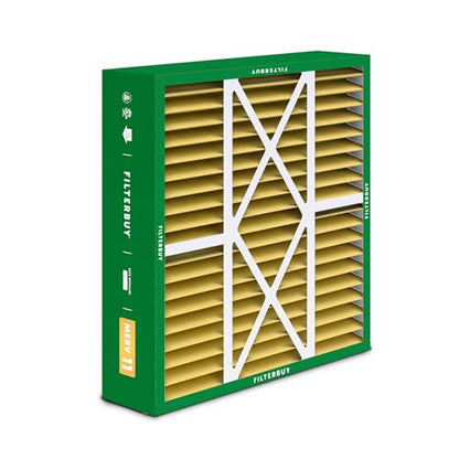 Filterbuy 20x22x5 Air Filter MERV 11 Pet & Allergy Defense (2-Pack) - size: 20x22x5